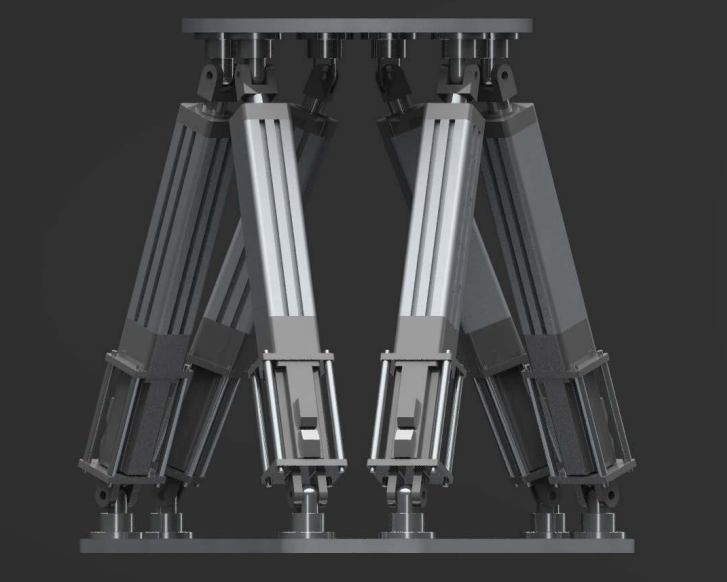 六自由度運(yùn)動(dòng)平臺(tái)效果圖